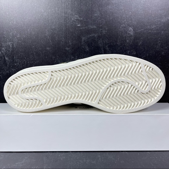 ADIDAS SUPERSTAR BANDANA OFF WHITE FOCUS ORANGE GREEN WOMENS SHOES SIZE 5 NEW - Picture 4 of 10